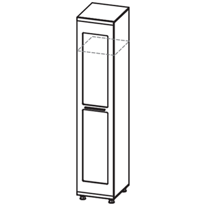 Шкаф для одежды (зеркало) ИН-105 Инеcса New 45 см