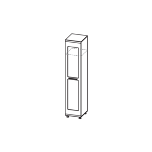 Шкаф для одежды (зеркало) ИН-105 Инеcса New 45 см