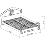 Кровать №2 (с ортопедическим основанием) Тиффани 160 см производство фабрика Союз-мебель