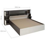 КР-552 кровать с закроватным блоком Бася (СуМ) 235 см производство фабрика Сурская мебель