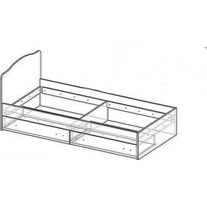 Кровать с ящиками Светлана (ММ) 95 см